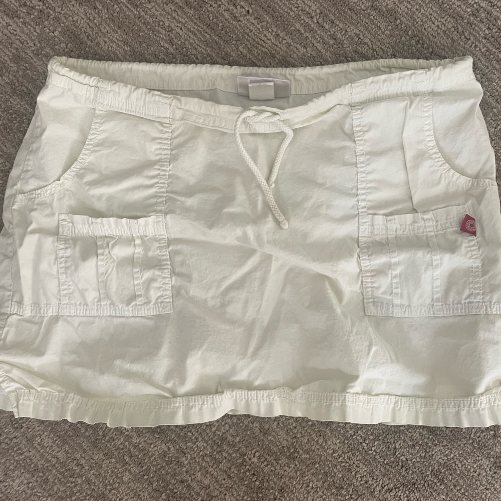 Urban Outfitters White Mini Cargo Skirt